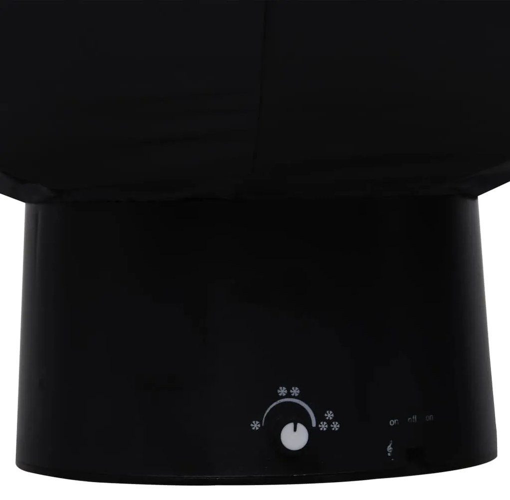 Árvore Natal c/ neve base formato guarda-chuva 75 cm PVC preto