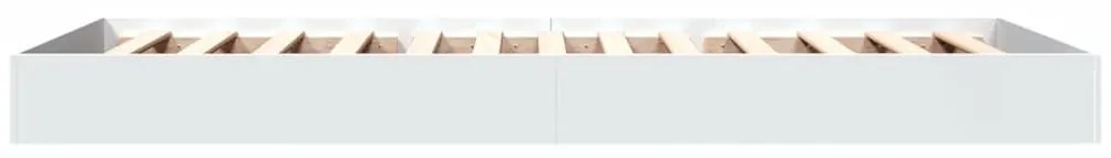 Estrutura de cama 75x190 cm derivados de madeira branco