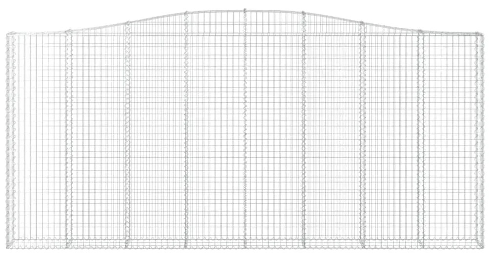 Cestos gabião arqueados 2pcs 400x30x180/200cm ferro galvanizado