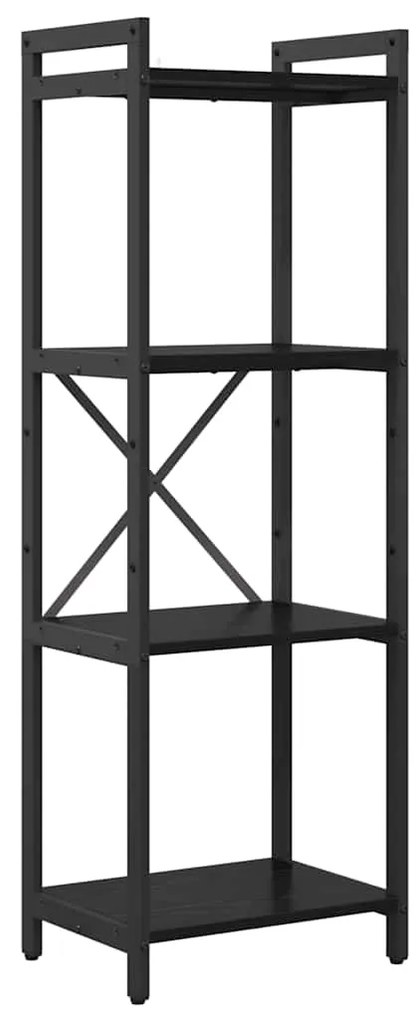 Estante Carvalho preto 40 x 30 x 118 cm Madeira processada