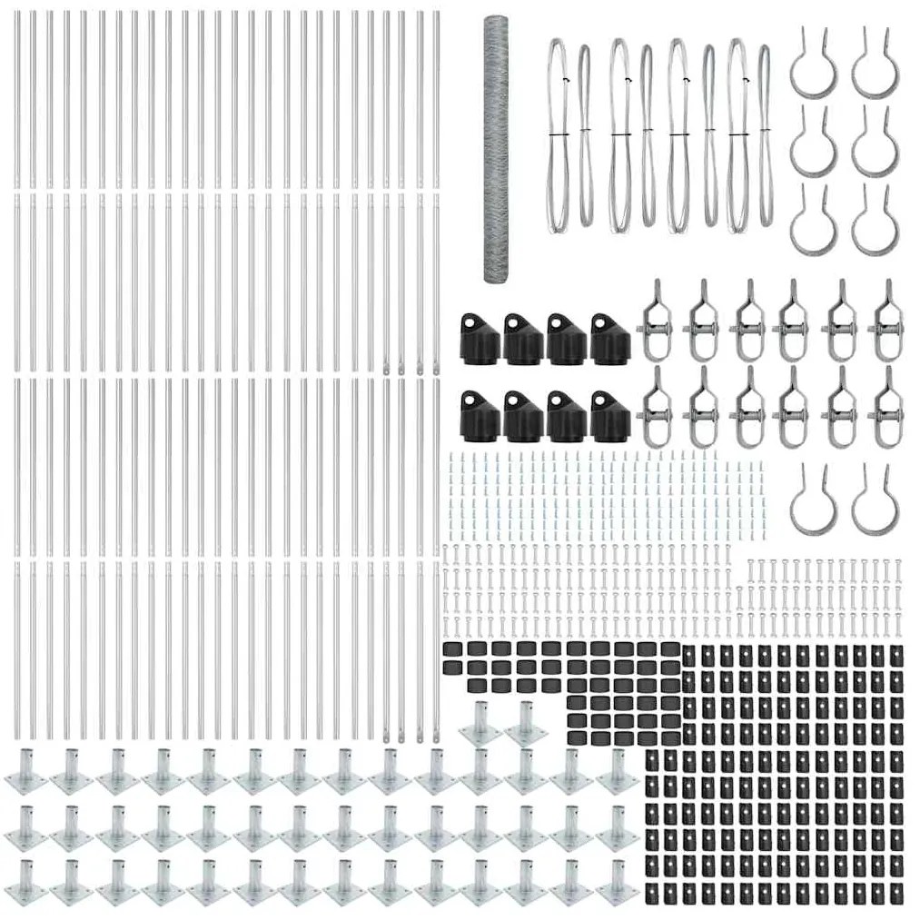 Cerca Hexagonal vidaXL 1,6 x 100 m Aço Galvanizado