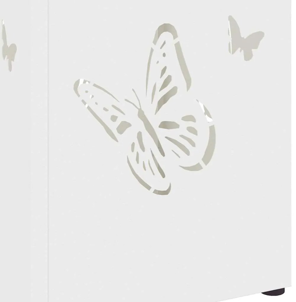 Suporte para Guarda-Chuva Branco Metal Padrão Durável
