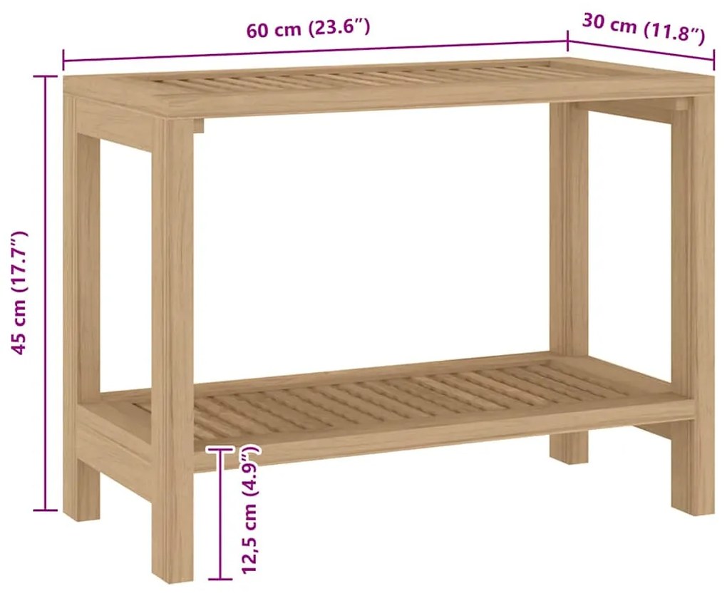 Mesa de apoio p/ casa de banho madeira de teca maciça