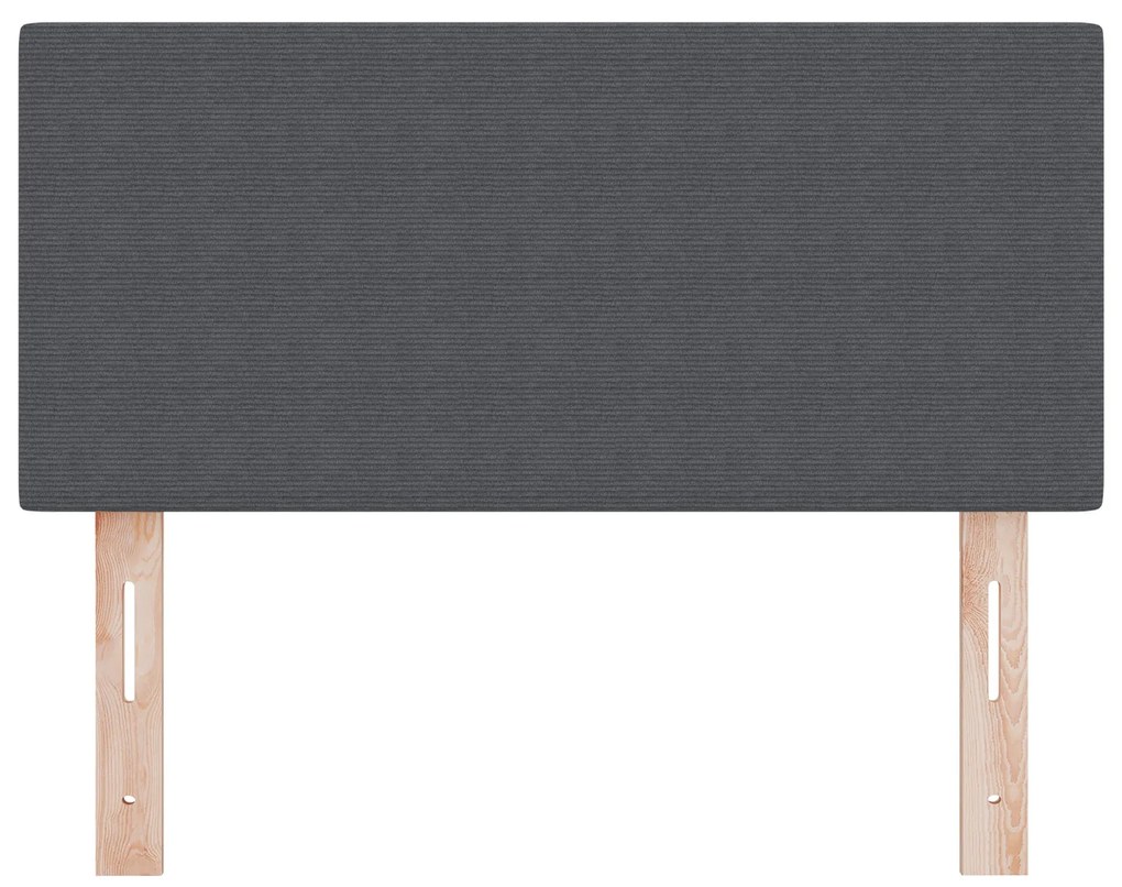 Cabeceira vidaXL Design Simples Cinza Escuro 80 cm Tecido Cordenoy