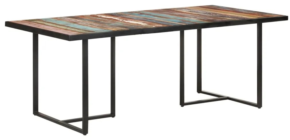 Mesa de jantar 200 cm madeira recuperada maciça
