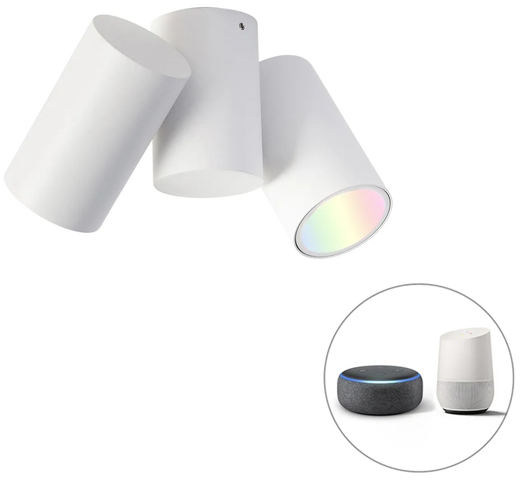 LED Foco inteligente branco ajustável incl. 2 Wifi GU10 - Michael Design