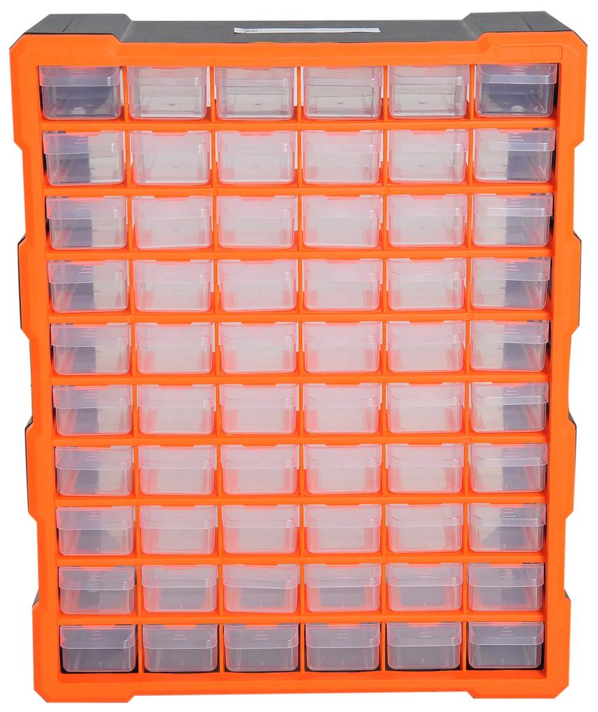 Gabinete Organizador Ferramenta 60 gavetas tipo Prateleira DIY Gabinete Gaveta Caixa de Ferramentas 38x16x47.5 cm PP