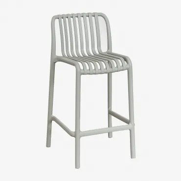 Pack De 2 Bancos Altos Empilháveis Em Polipropileno Wendell Verde Cáqui & ↑65 Cm - Sklum
