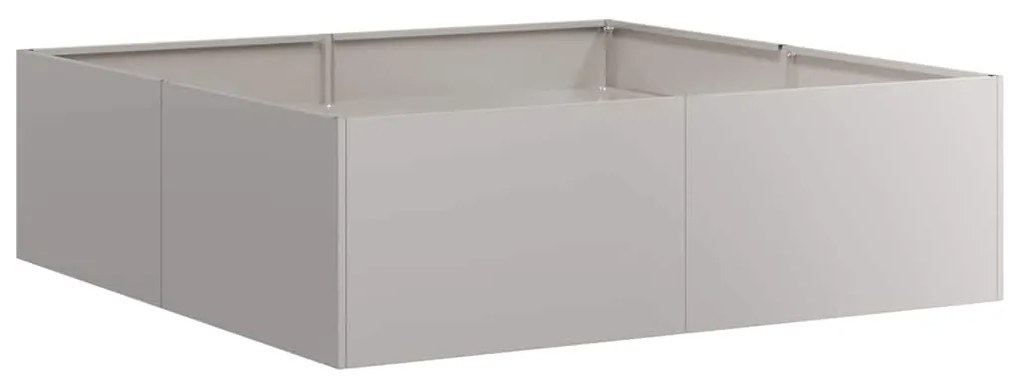 Floreira enferrujada 100x100x30 cm aço resistente