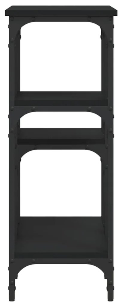 Mesa consola 80x29x75 cm derivados de madeira preto