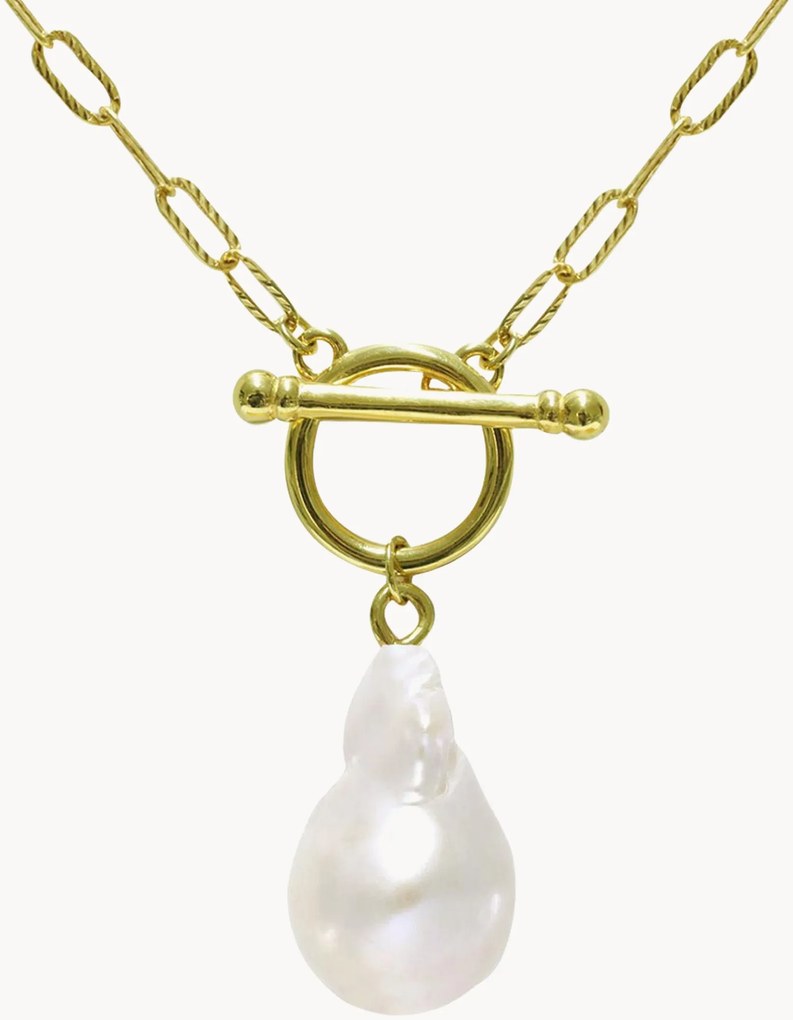 Colar em prata artesanal banhado a ouro Aura