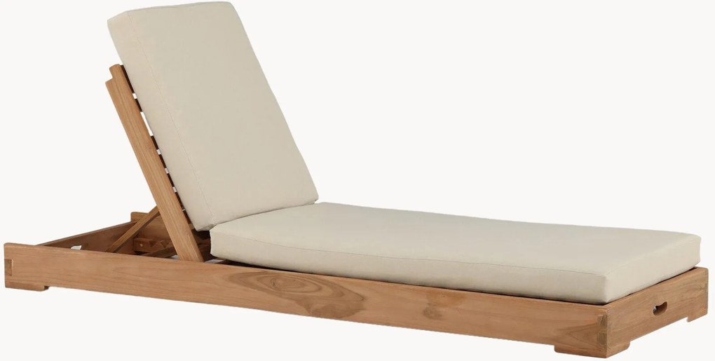 Espreguiçadeira de jardim em madeira de teca Kenya