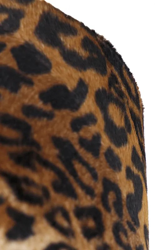 Abajur de veludo estampado de leopardo 25/25/25 interior dourado Clássico / Antigo