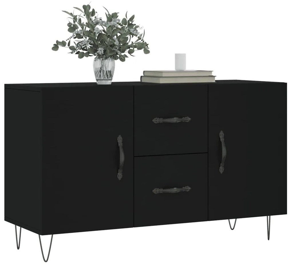 Aparador 100x36x60 cm derivados de madeira preto