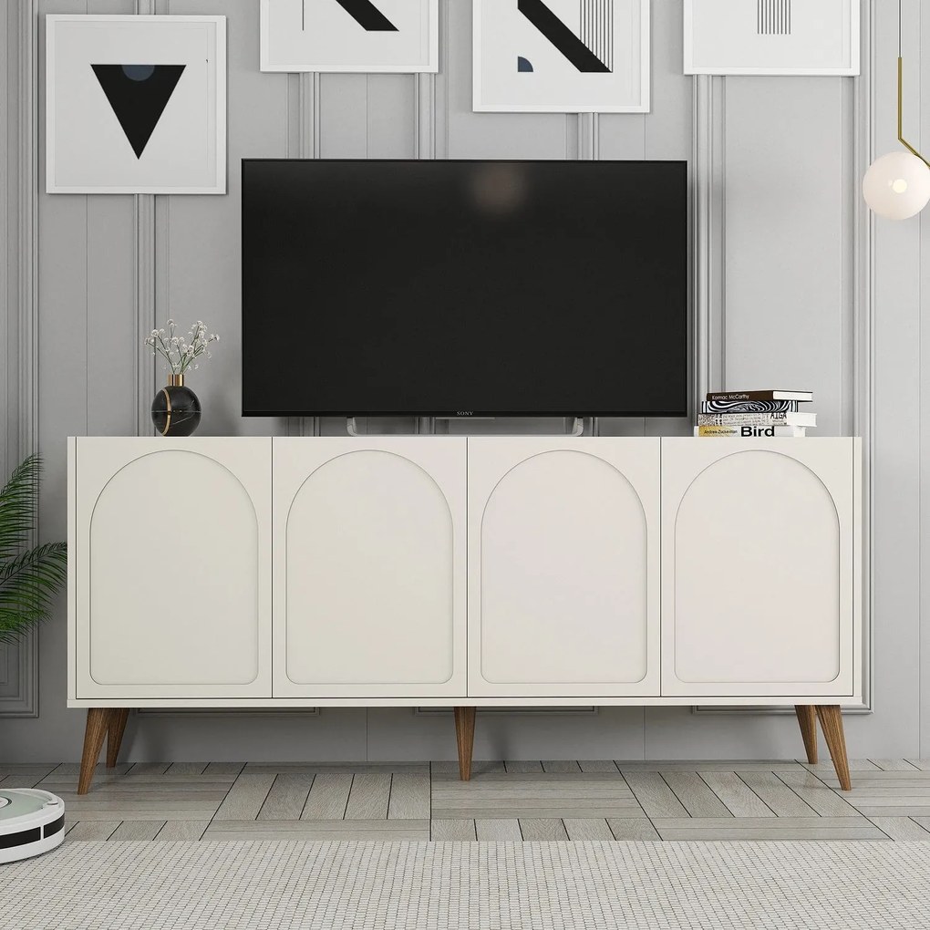 Console Lyon – Cream Walnut – 180 cm x 81 cm x 35 cm