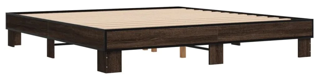 Estrutura de cama 180x200 cm derivados madeira/metal