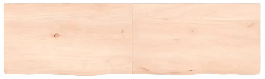 Prateleira de parede 140x40x(2-4)cm carvalho maciço não tratado