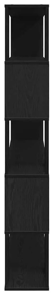 Estante vidaXL Preta Carvalho 100x24x155 cm Madeira de Engenharia