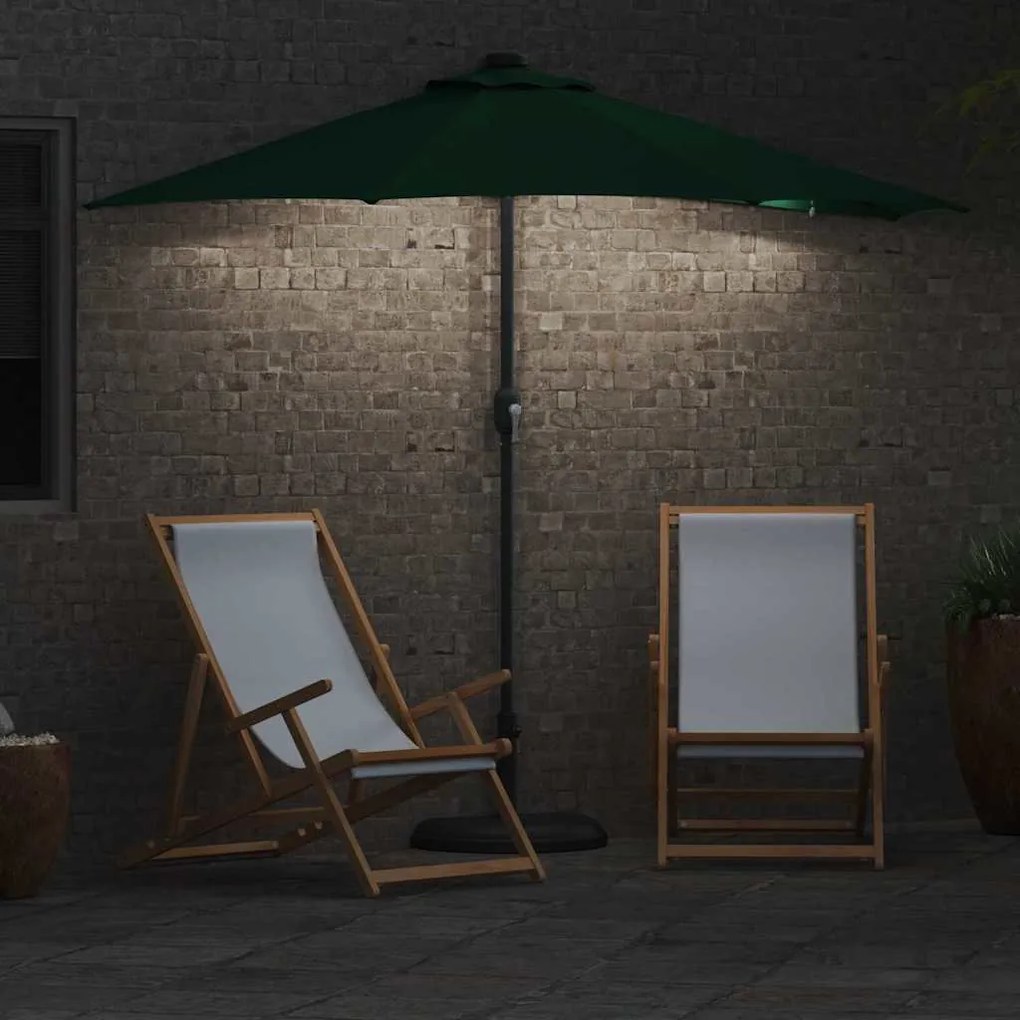 Guarda-sol de Jardim Verde 294 x 150 x 223 cm tecido