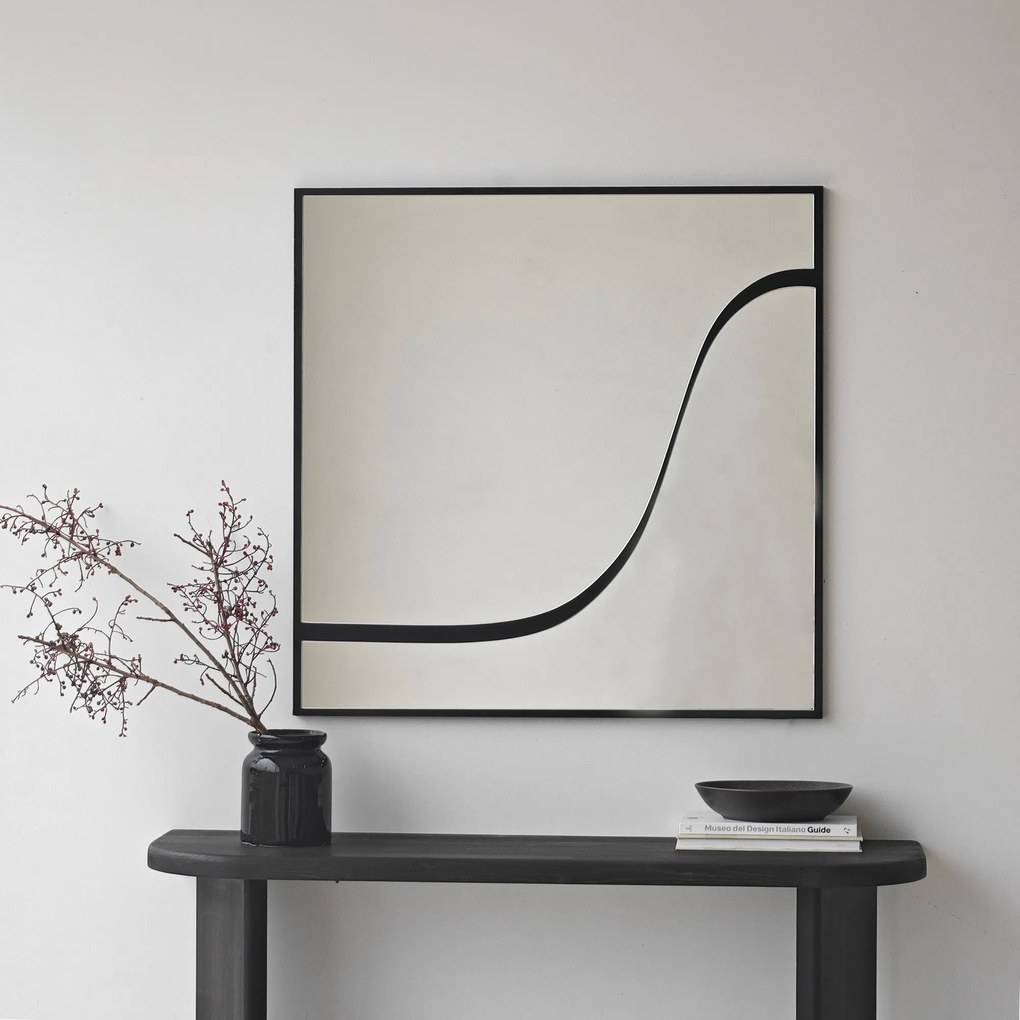Espelho Abstract – Preto – 70 cm x 70 cm