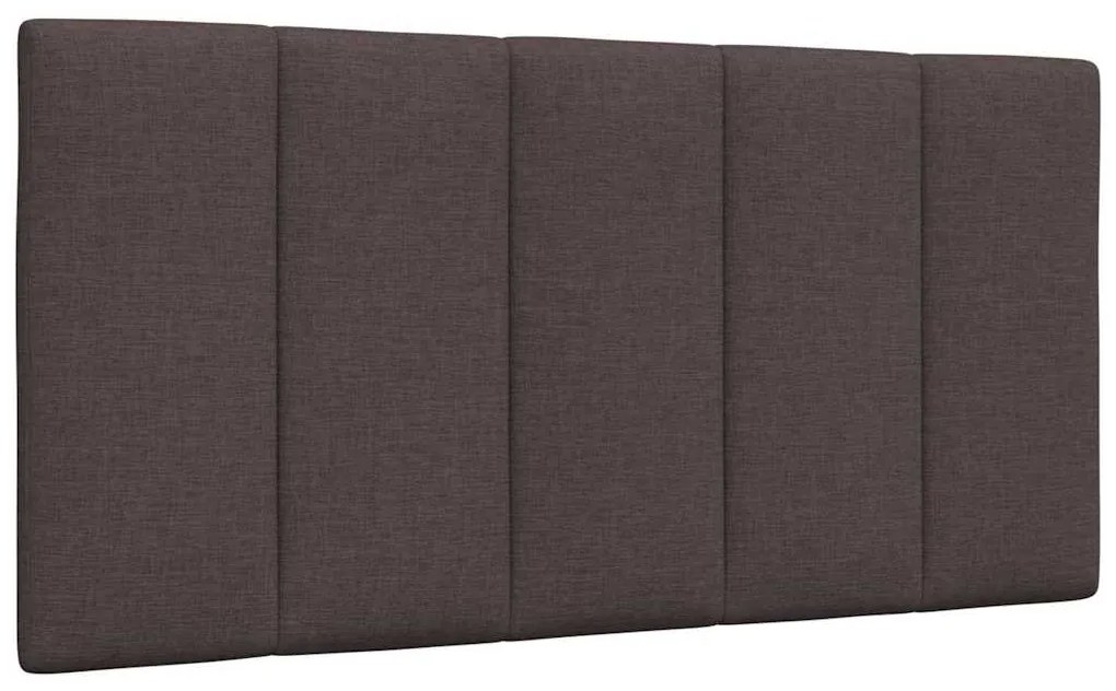 vidaXL Almofadão de cabeceira Hanko 100 cm tecido castanho-escuro