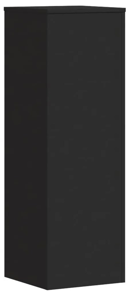 Suportes para plantas 2pcs 33x33x100 cm derivados madeira preto