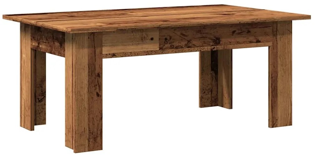 Mesa de centro 100x60x42 cm derivados de madeira madeira velha