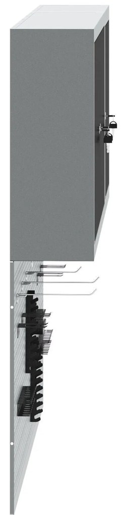 Conjunto de Armário de Ferramentas e Painel de Ferramentas de 5 Peças