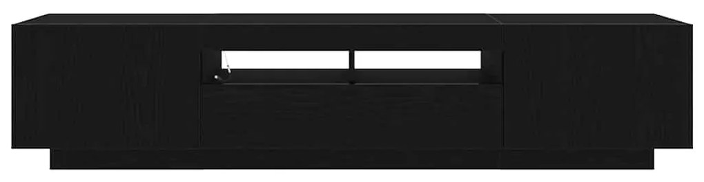 Aparador de TV vidaXL com Luzes LED em Madeira de Carvalho 180x35x40 c