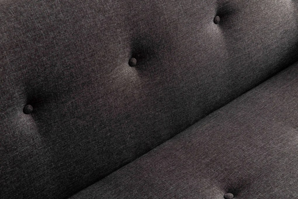 Sofá-Cama de 3 Lugares Hiko – Cinzento Escuro – 200x83x75 cm