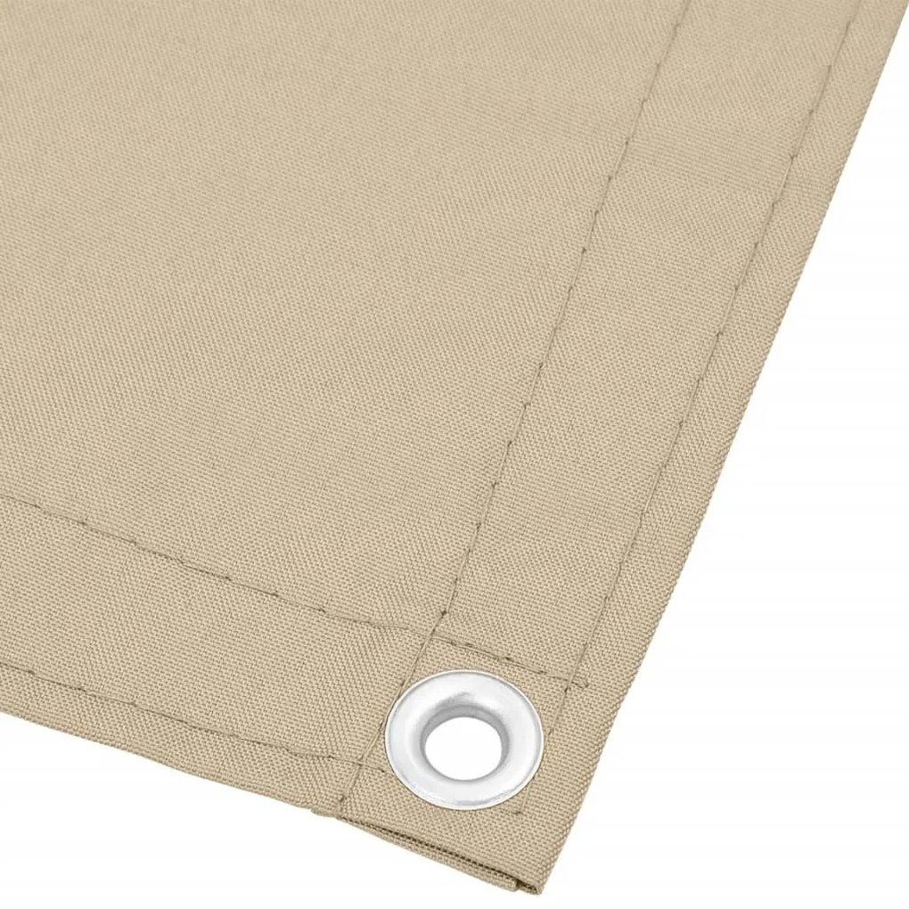 Tela de varanda 120x800 cm 100% poliéster oxford bege