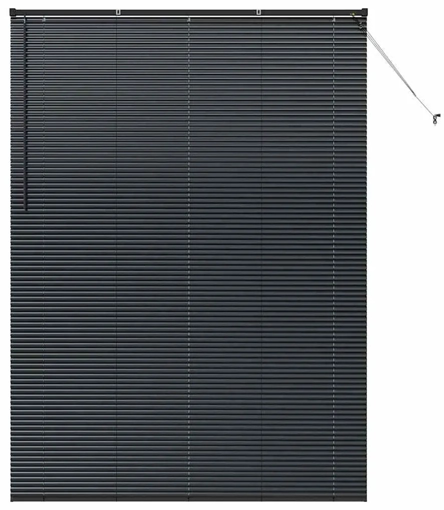 Persiana de Janela com cortinas Outros Manual Preto 160 x 220 cm Alumí