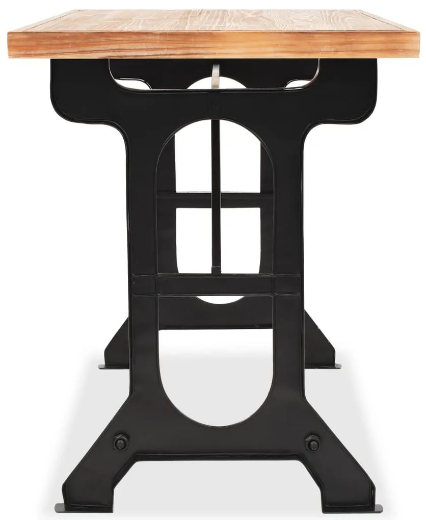 Mesa de jantar madeira de abeto maciça 122x65x82 cm