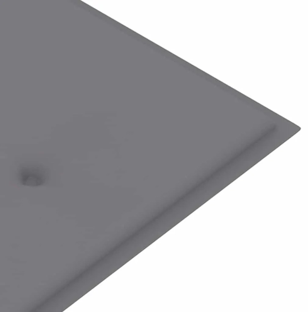 Banco de jardim empilhável c/ almofadão 159 cm teca maciça