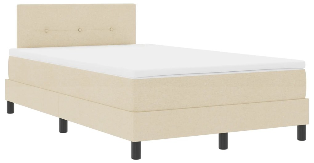 Cama Box com Colchão Cream 120x200 cm Tecido