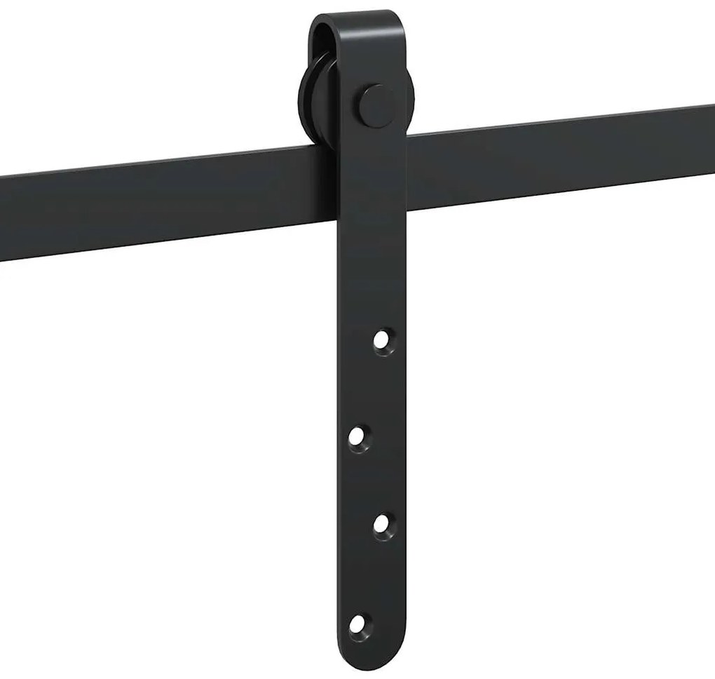 Kit p/ porta de armário deslizante 122 cm aço carbono