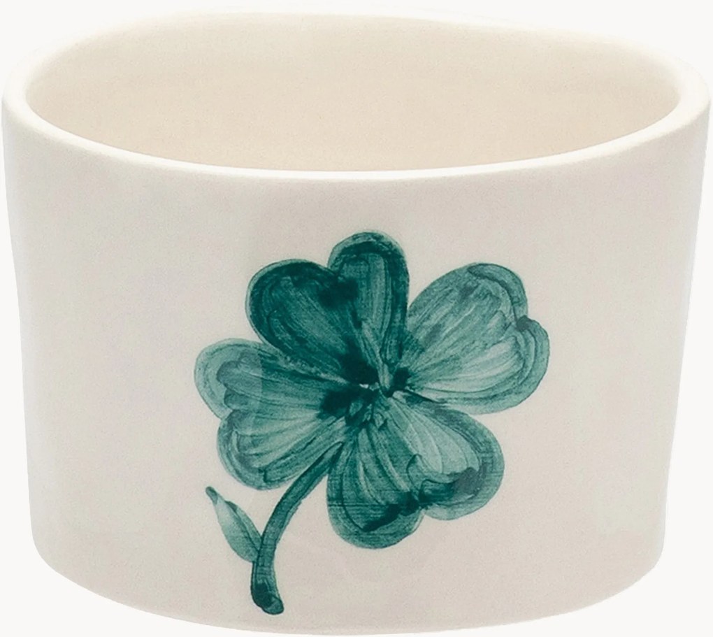 Taça de petiscos pequena pintada à mão Shamrock