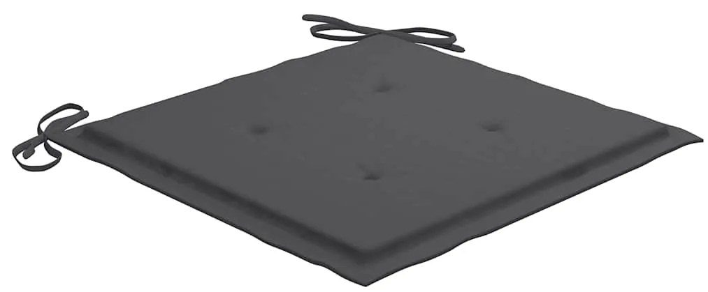 Cadeiras de exterior dobráveis 8pcs c/ almofadões acácia maciça