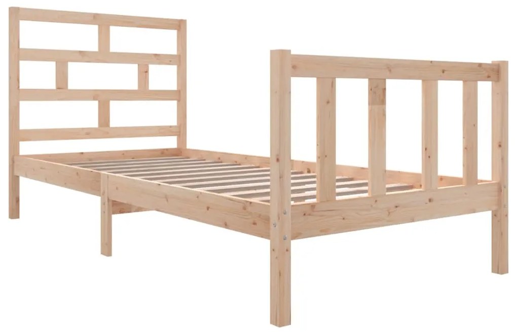 Estrutura de cama 100x200 cm pinho maciço