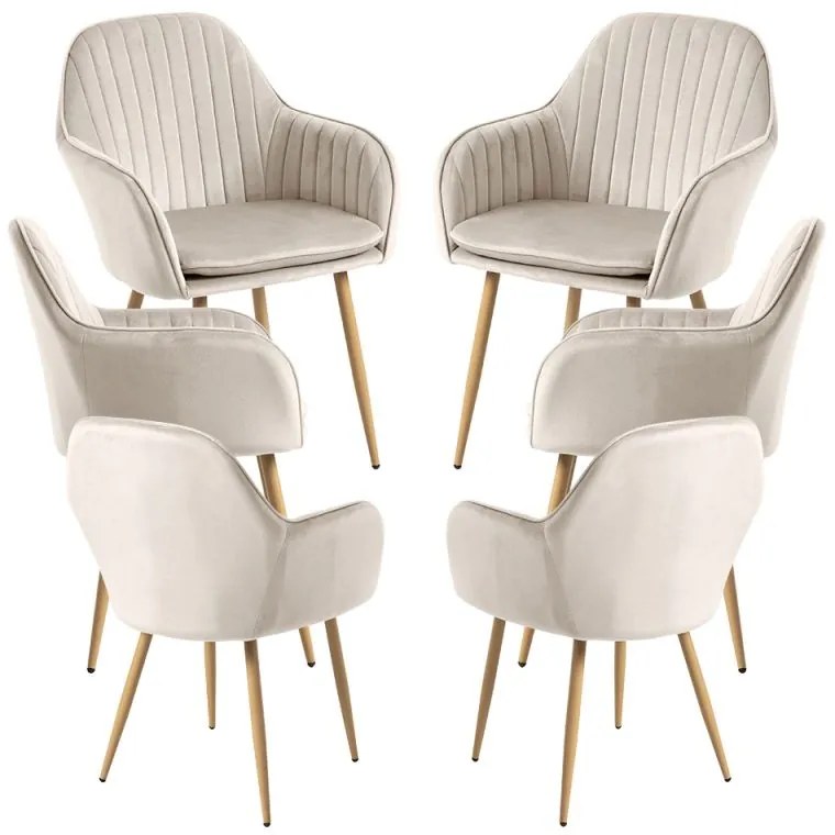 Pack 6 Cadeiras Chic - Beige
