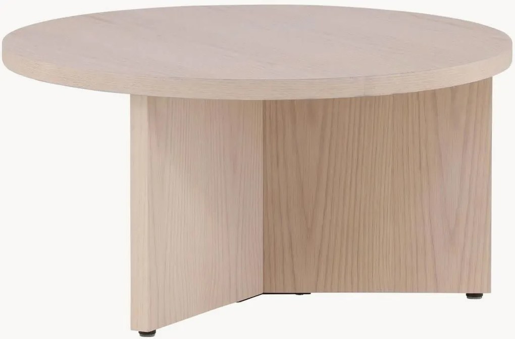 Mesa de centro redonda com efeito de madeira Saltö, Ø 85 cm