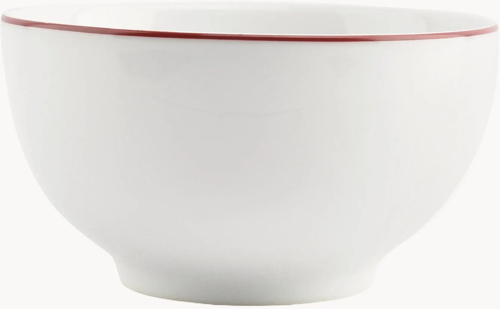 Taças pequenas em porcelana Basic White, conjunto de 6