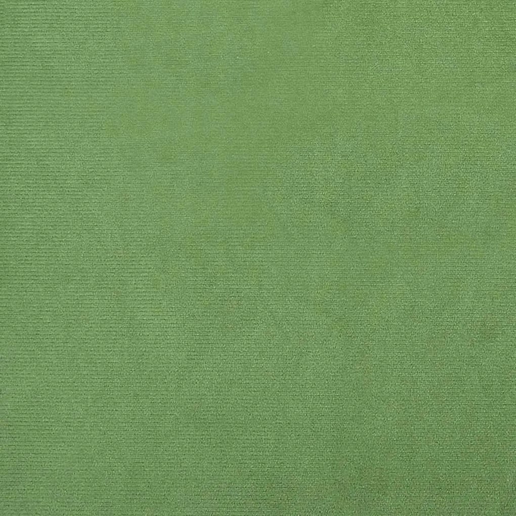Cadeira de descanso com banco veludo verde-claro