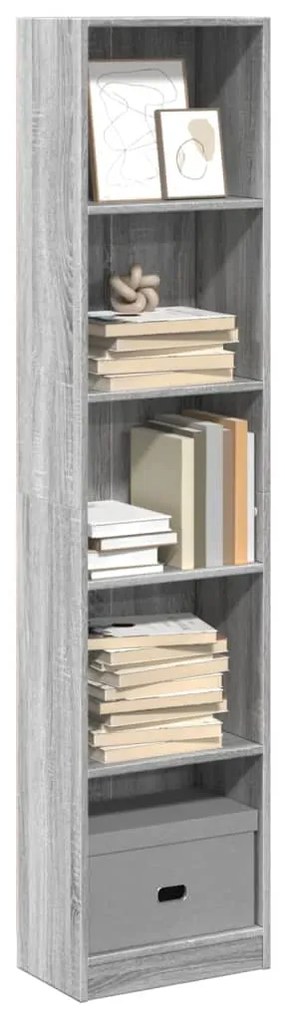 vidaXL Estante 40x24x176 cm derivados de madeira cinzento sonoma