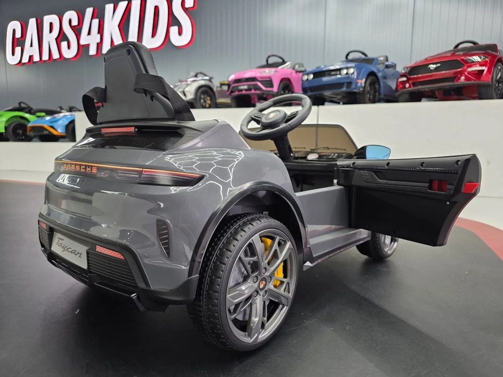 Carro Infantil bateria 12V Porsche Taycan Cinzento