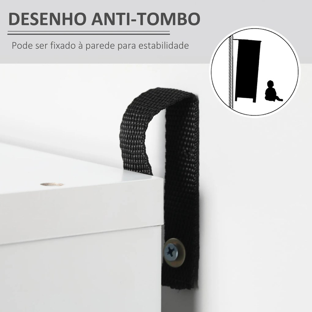 HOMCOM Armário de Cozinha Móvel Auxiliar de Cozinha com 4 Portas 6 Prateleiras de Armazenamento para Sala de Jantar Estilo Moderno 76x40x176,7cm Branco