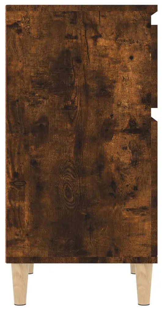 Mesa de cabeceira 40x35x70 cm cor carvalho fumado
