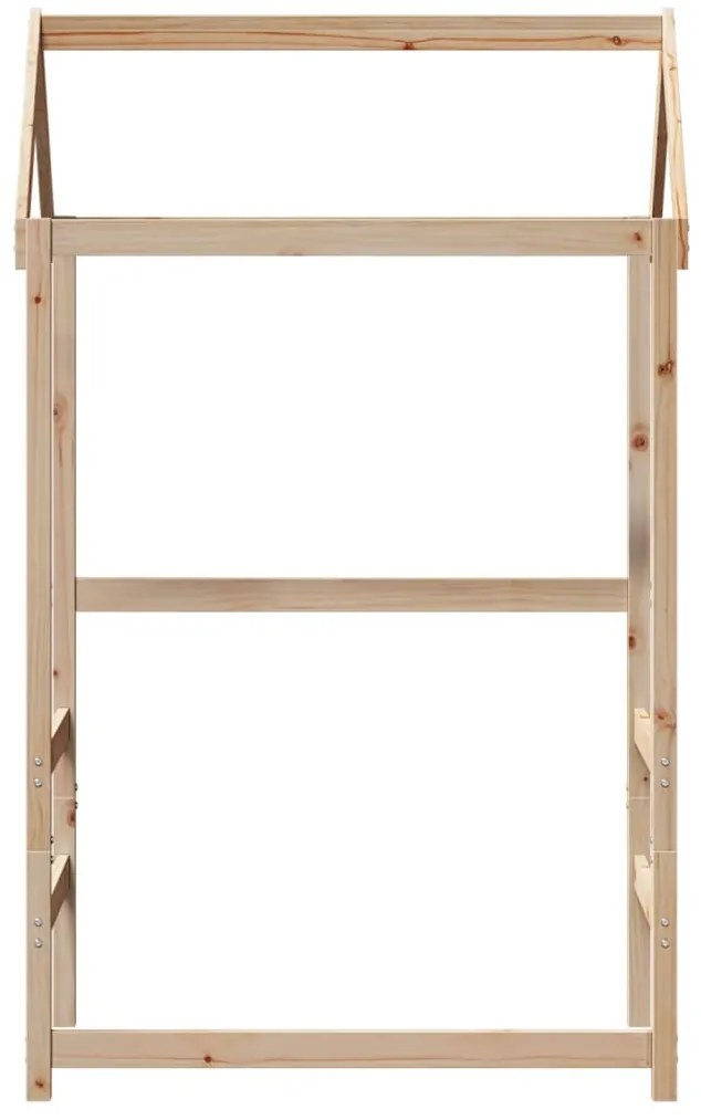 Telhado de cama infantil 118x70x176,5cm madeira de pinho maciça