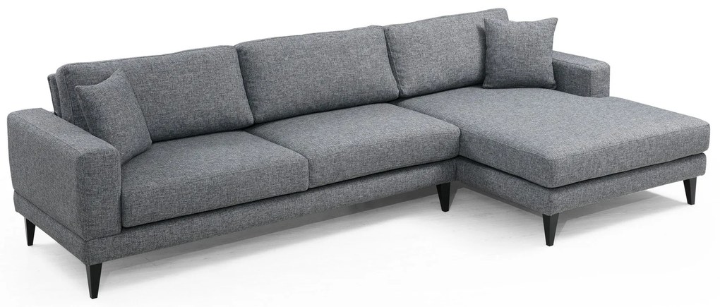 Sofá-Cama de Canto Nordic – Cinzento Escuro – 303 cm x 160 cm