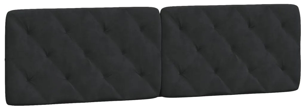 Estrutura de cama com luzes LED 180x200 cm veludo preto